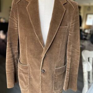 Vintage 80’s Sears classic brown Corduroy Blazer, men’s 38.